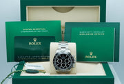 Rolex 116500LN COSMOGRAPH DAYTONA STEEL CERAMIC BEZEL BLACK DIAL 2024 WARRANTY FULL SET thumbnail 1