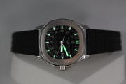 Patek PHILIPPE 5064A AQUANAUT QUARTZ STAINLESS STEEL 35MM 2015 EXTRA STRAPS BOX PAPERS thumbnail 2
