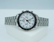 Omega SPEEDMASTER PROFESSIONAL MOONWATCH 3861 WHITE DIAL 2024 WARRANTY FULL SET thumbnail 3