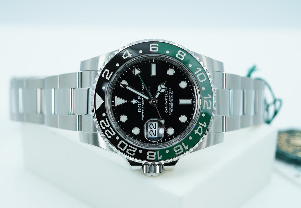 BRAND NEW Rolex 126720VTNR GMT MASTER 2 SPRITE GREEN BLACK BEZEL OYSTER BAND 2025 FULL SET