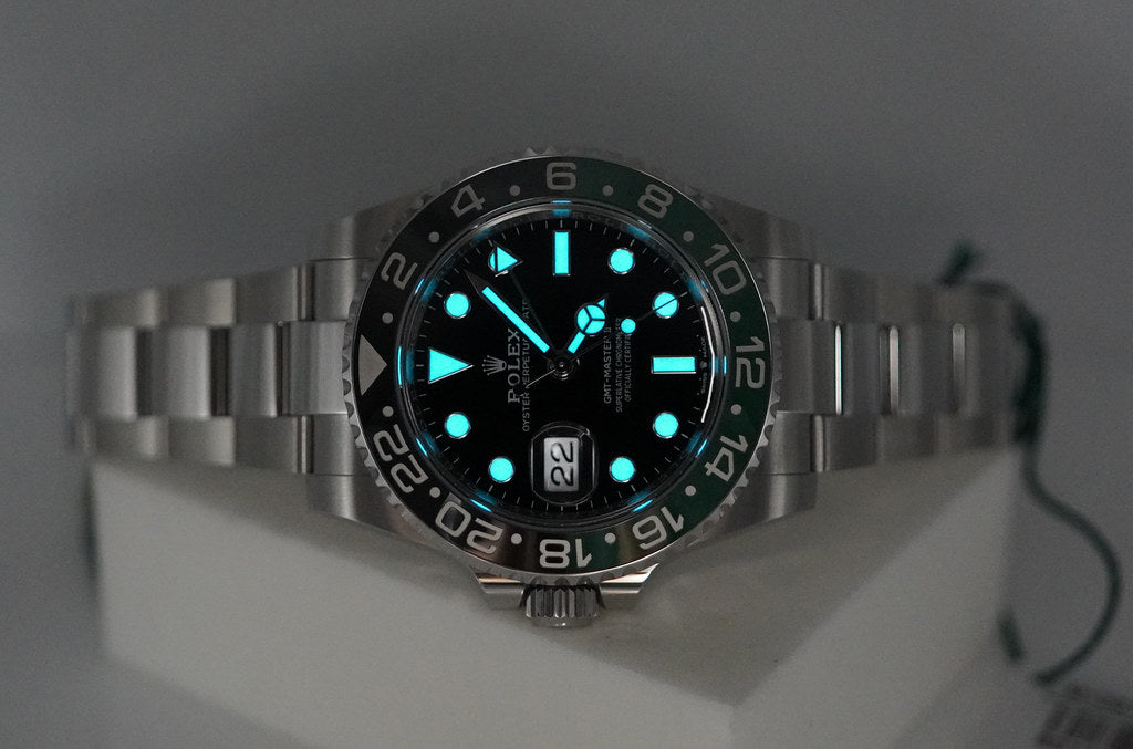 BRAND NEW Rolex 126720VTNR GMT MASTER 2 SPRITE GREEN BLACK BEZEL OYSTER BAND 2025 FULL SET