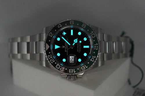 BRAND NEW Rolex 126720VTNR GMT MASTER 2 SPRITE GREEN BLACK BEZEL OYSTER BAND 2025 FULL SET
