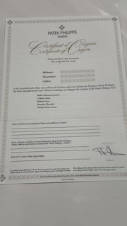 New Patek Philippe Certificate of Origin models 2017-2025 Guarantee thumbnail 4