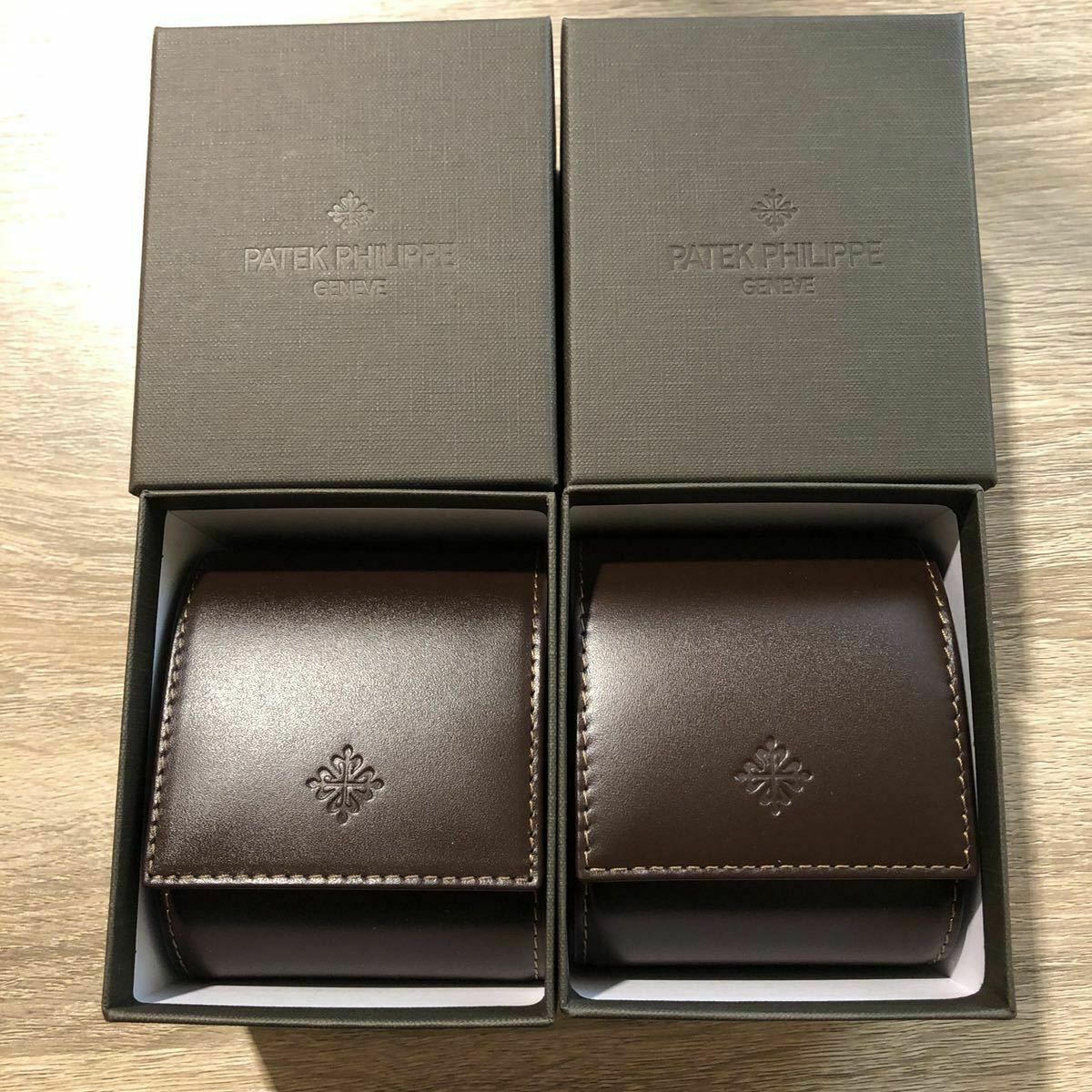 NEW PATEK PHILLIPE Original Brown Leather Storage Travel Case